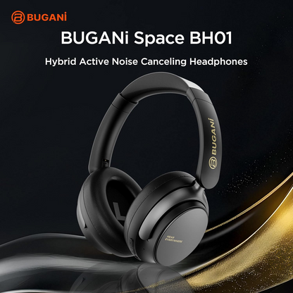 Handsfree Bluetooth Bugani Space BH01, MultiPoint, A2DP, ANC, Crna