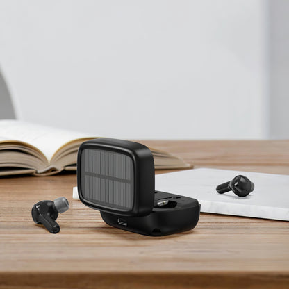 Handsfree Bluetooth Choetech Solar Sport, TWS, Crni
