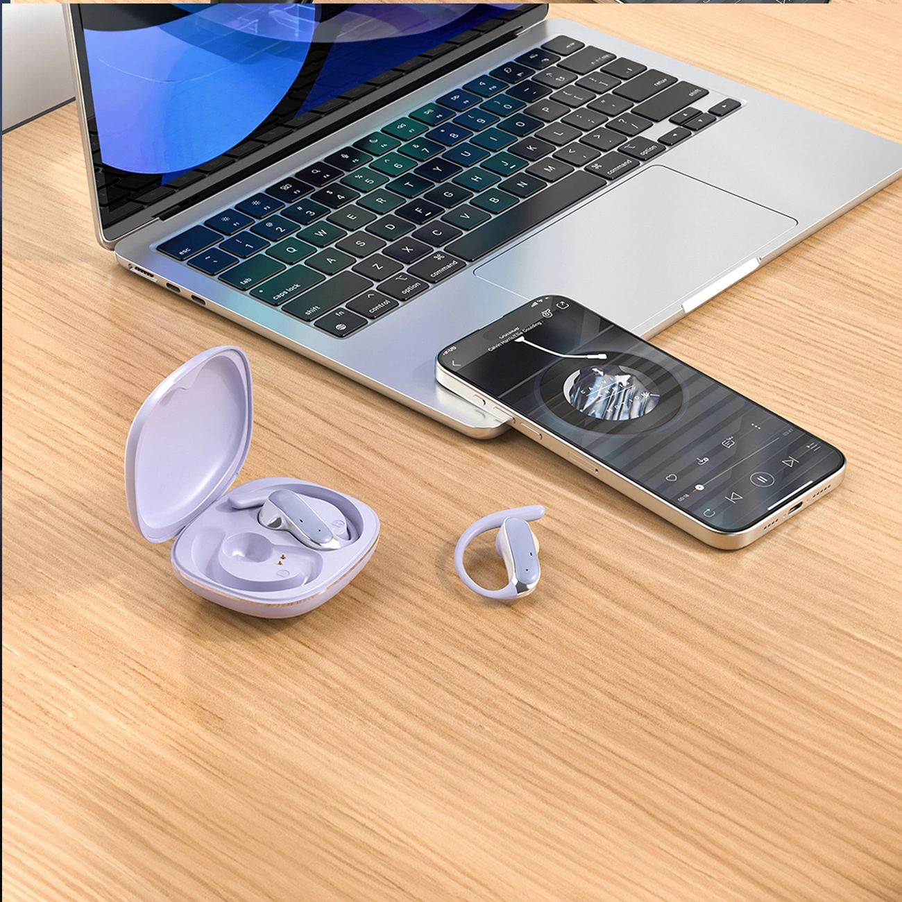 Handsfree Bluetooth Dudao U17Z, TWS, Ljubičasta