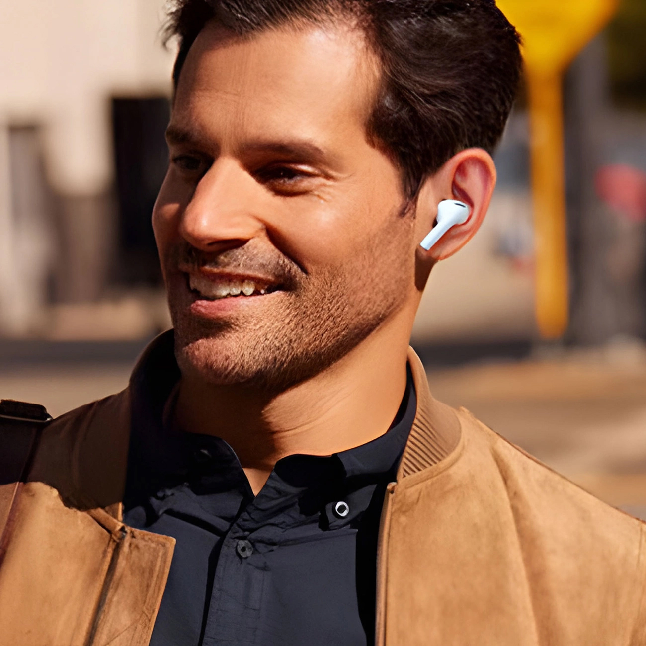 Handsfree Bluetooth Dudao U19 Display, TWS, Bijela, Obnovljeno