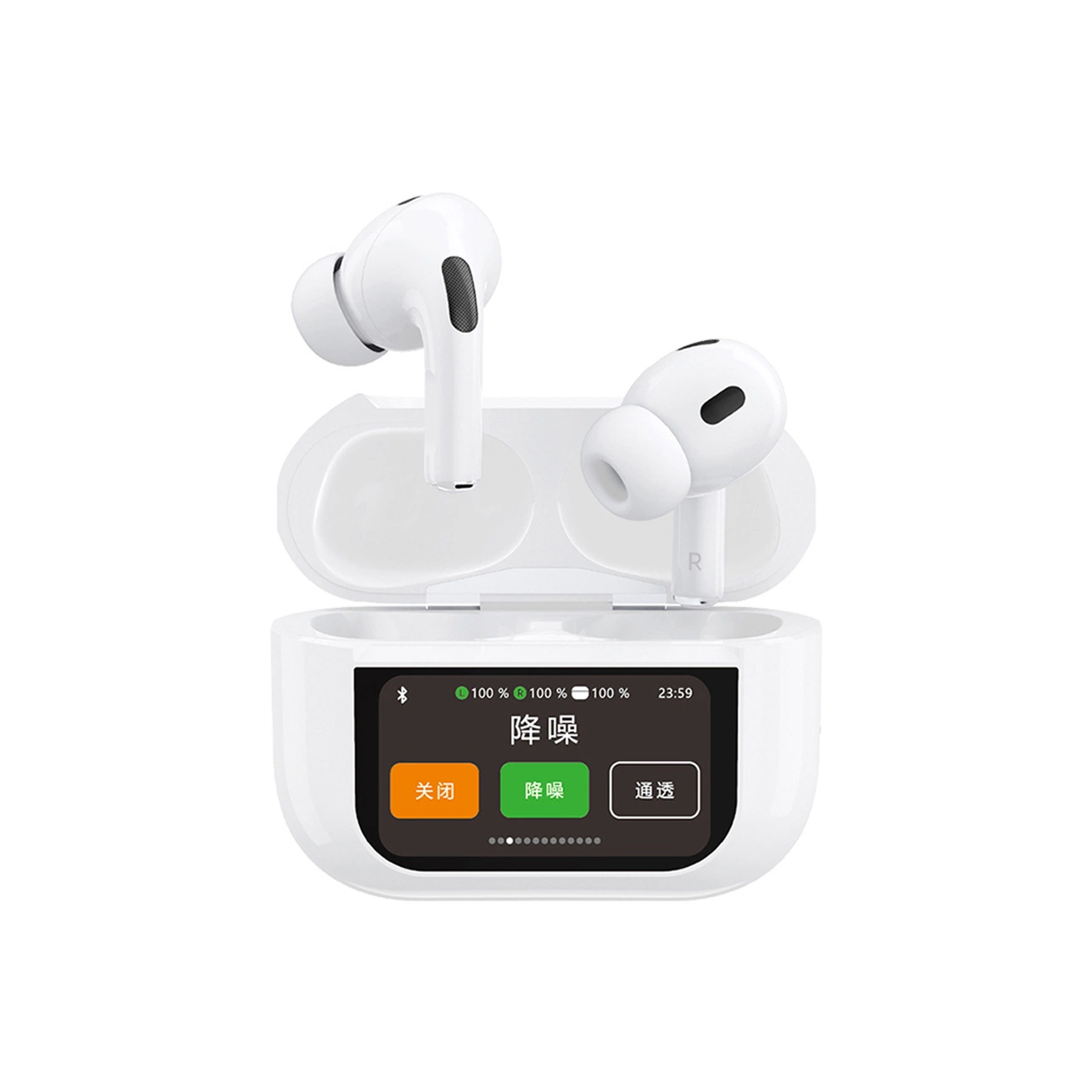 Handsfree Bluetooth Dudao U19 Display, TWS, Bijela, Obnovljeno