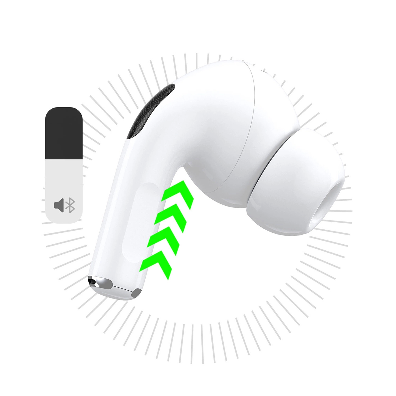 Handsfree Bluetooth Dudao U19 Display, TWS, Bijela, Obnovljeno