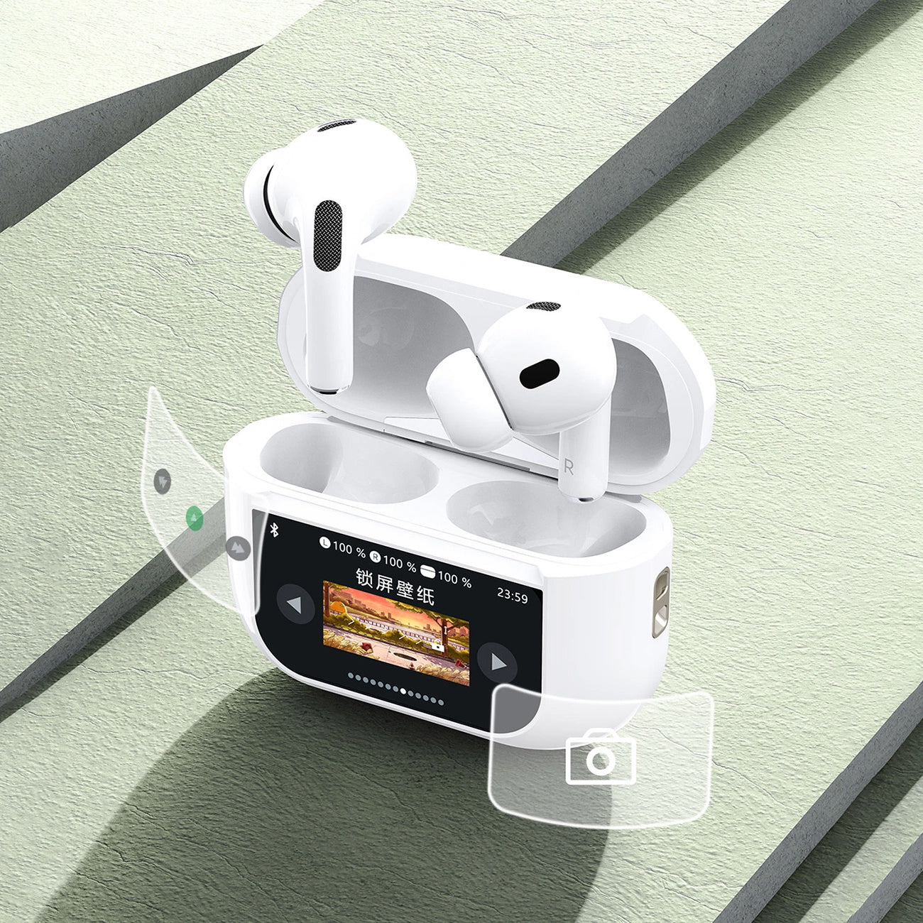 Handsfree Bluetooth Dudao U19 Display, TWS, Bijeli