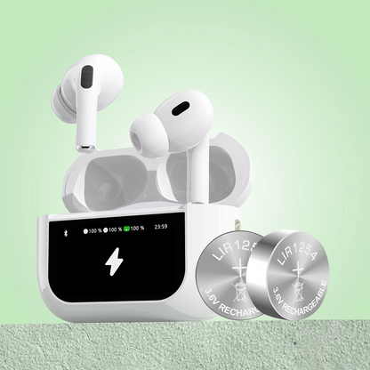 Handsfree Bluetooth Dudao U19 Display, TWS, Bijela, Obnovljeno