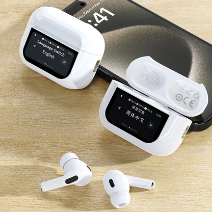 Handsfree Bluetooth Dudao U19 Display, TWS, Bijela, Obnovljeno
