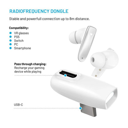 Handsfree Bluetooth Fixed Pods, TWS, Bijeli