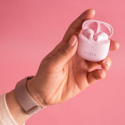 Handsfree Bluetooth fiksni, TWS, roza