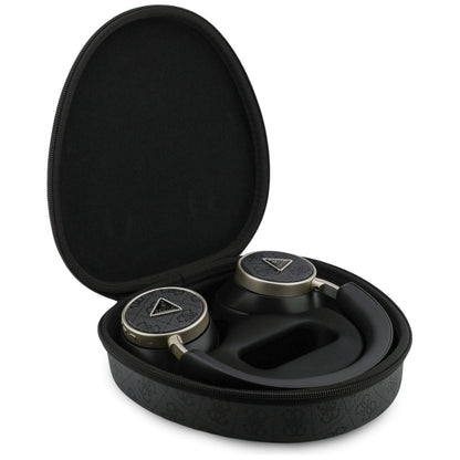 Handsfree Bluetooth Guess 4G Gold Triangle Logo, A2DP, Crni