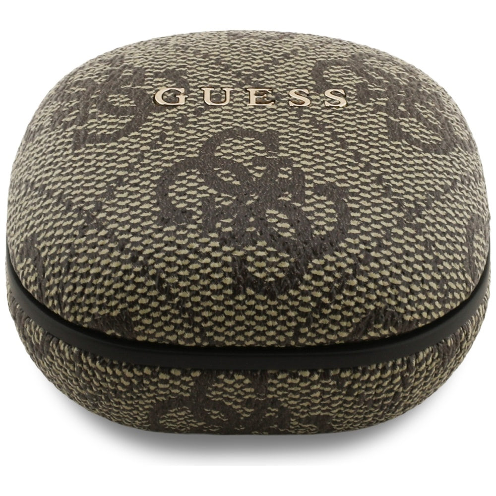 Handsfree Bluetooth Guess 4G Classic Metal Logo, TWS, smeđa