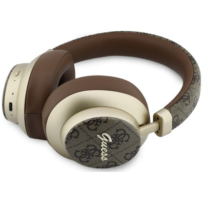 Handsfree Bluetooth Guess 4G Gold Script Metal, A2DP, Smeđa
