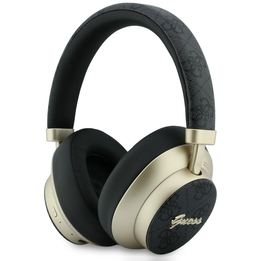 Handsfree Bluetooth Guess 4G Gold Script Metal, A2DP, Crna