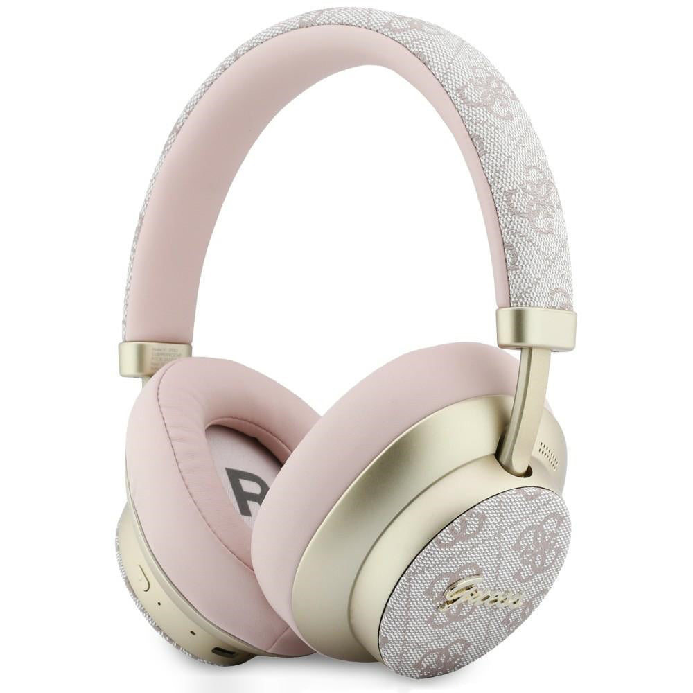 Handsfree Bluetooth Guess 4G Gold Script Metal, A2DP, Ružičasta