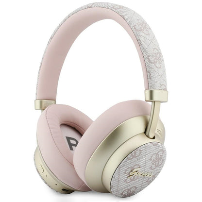 Handsfree Bluetooth Guess 4G Gold Script Metal, A2DP, Ružičasta