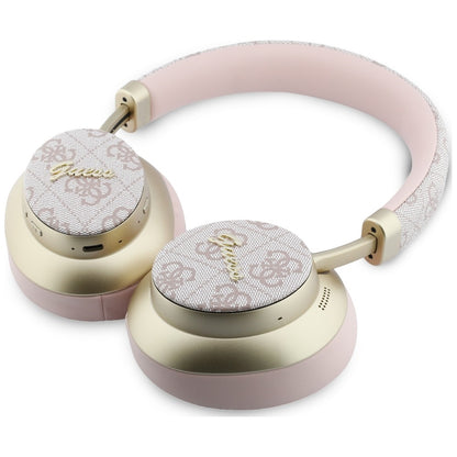 Handsfree Bluetooth Guess 4G Gold Script Metal, A2DP, Ružičasta