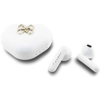 Handsfree Bluetooth Guess 4G Metal Logo, TWS, Bijela