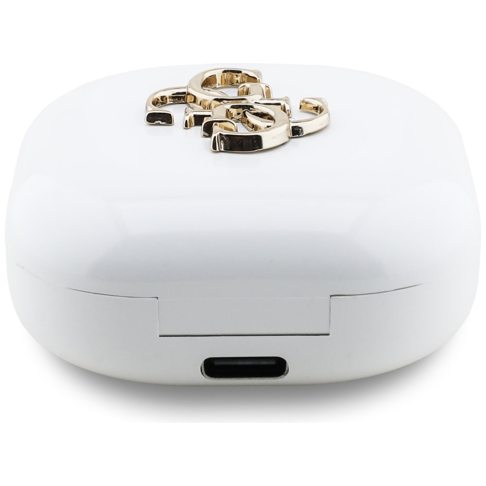 Handsfree Bluetooth Guess 4G Metal Logo, TWS, Bijela