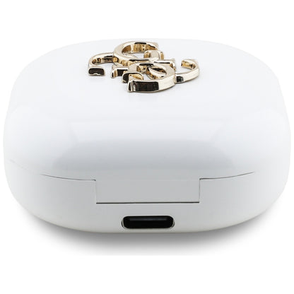 Handsfree Bluetooth Guess 4G Metal Logo, TWS, Bijela