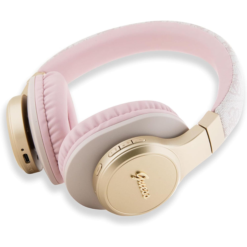Handsfree Bluetooth Guess 4G Tone on Tone Script Logo, A2DP, Roza