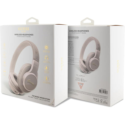 Handsfree Bluetooth Guess 4G Tone on Tone Script Logo, A2DP, Roza
