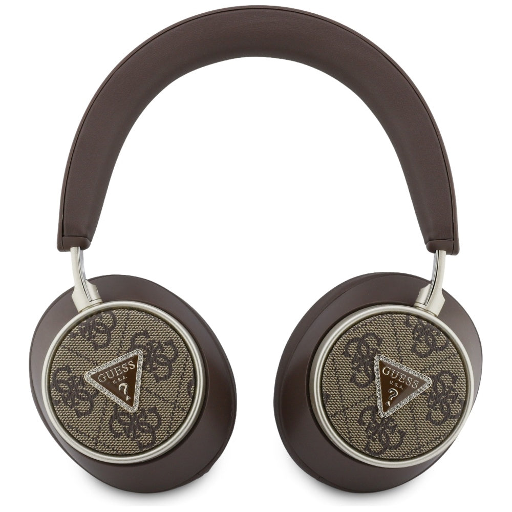 Handsfree Bluetooth Guess 4G Gold Triangle Logo, A2DP, Smeđa