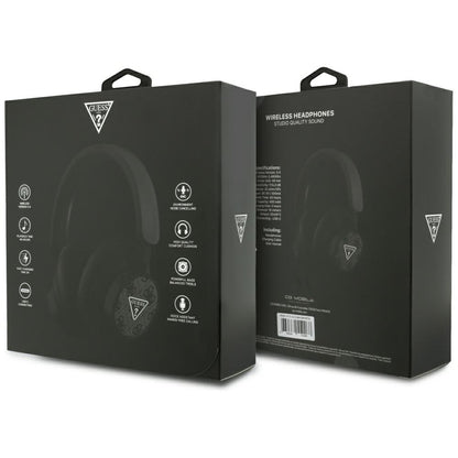 Handsfree Bluetooth Guess 4G Triangle Logo, A2DP, Crni
