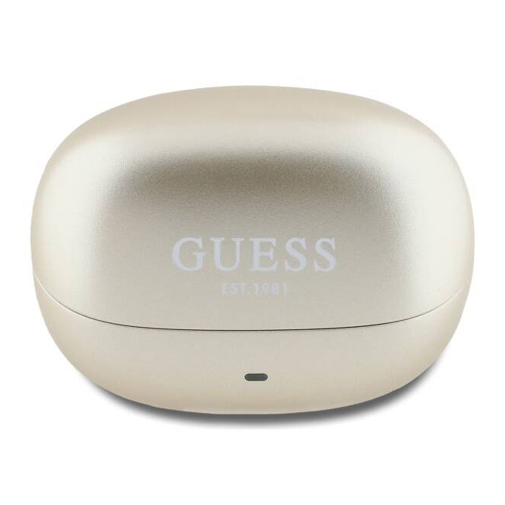 Handsfree Bluetooth Guess Capsule Printed Logo, TWS, ANC, Zlatni