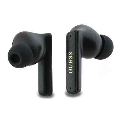 Handsfree Bluetooth Guess Capsule Printed Logo, TWS, ANC, Crni