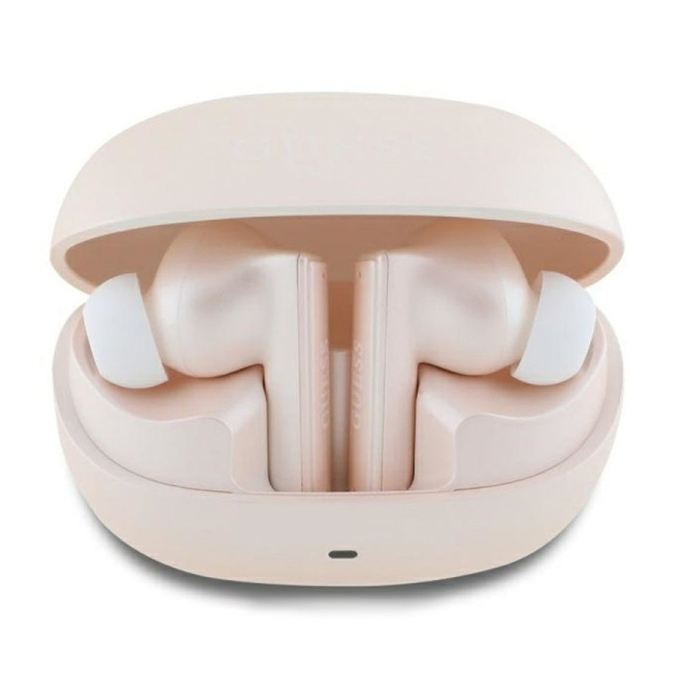 Handsfree Bluetooth Guess Capsule Printed Logo, TWS, ANC, Roza