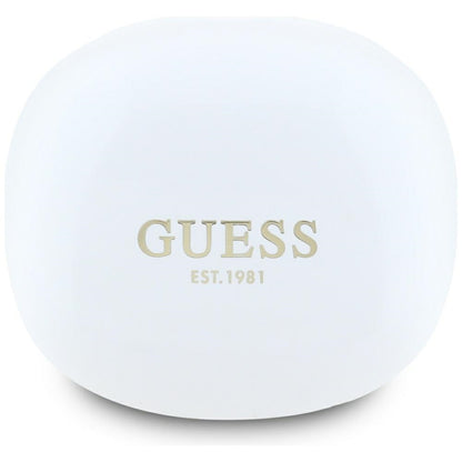 Handsfree Bluetooth Guess Flat Classic Logo Electroplated, TWS, Bijela