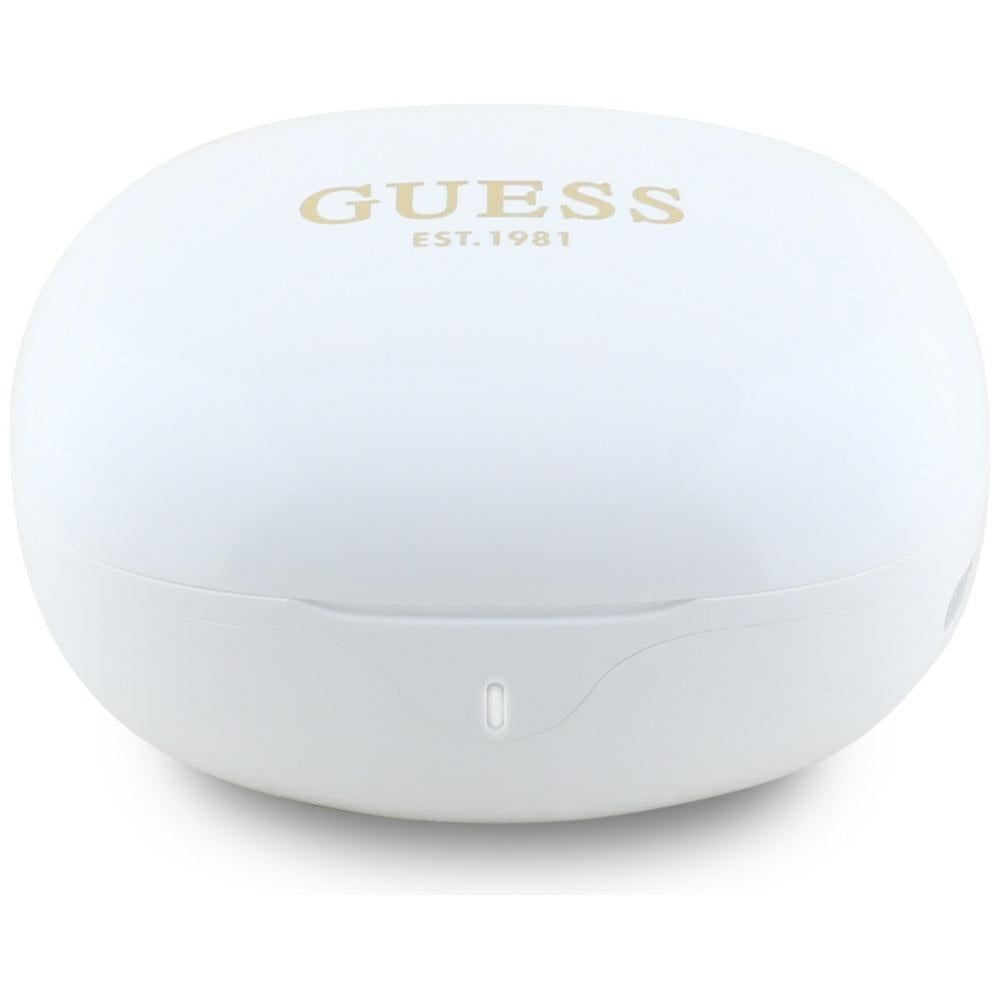 Handsfree Bluetooth Guess Flat Classic Logo Electroplated, TWS, Bijela