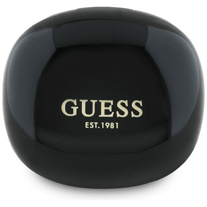 Handsfree Bluetooth Guess Flat Classic Logo Electroplated, TWS, Crni