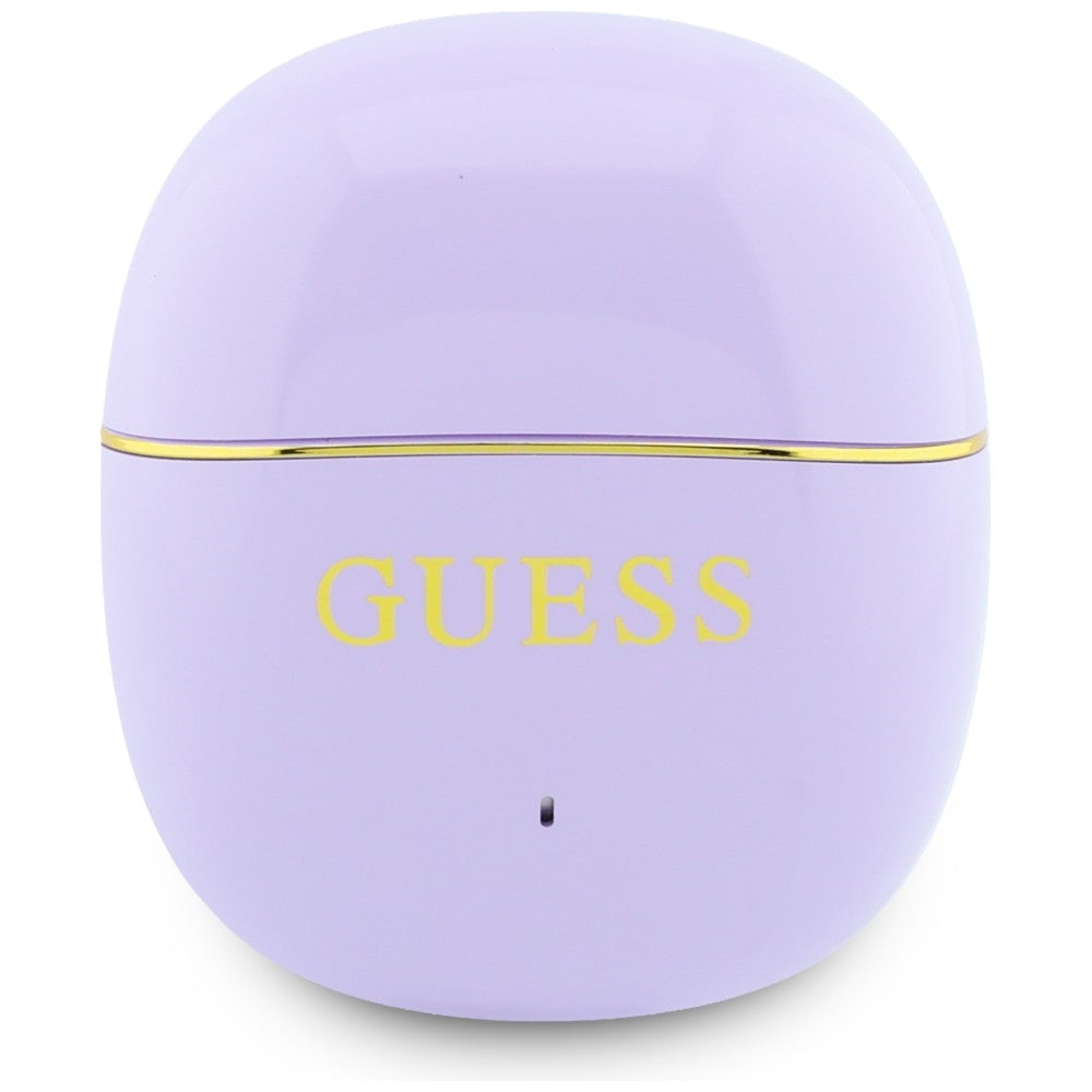 Handsfree Bluetooth Guess Glossy Gold Line Classic, TWS, Ljubičasta