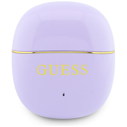 Handsfree Bluetooth Guess Glossy Gold Line Classic, TWS, Ljubičasta