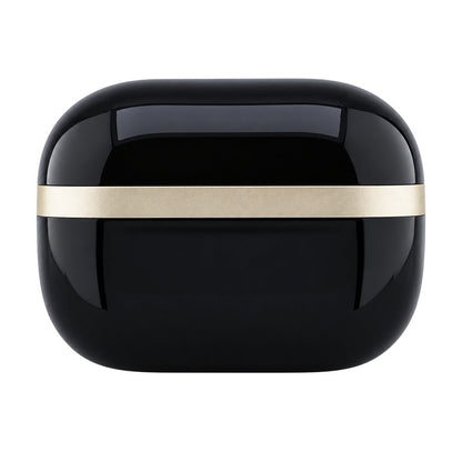 Bluetooth slušalice Guess Glossy Gold Line Printed Classic Logo, TWS, crne