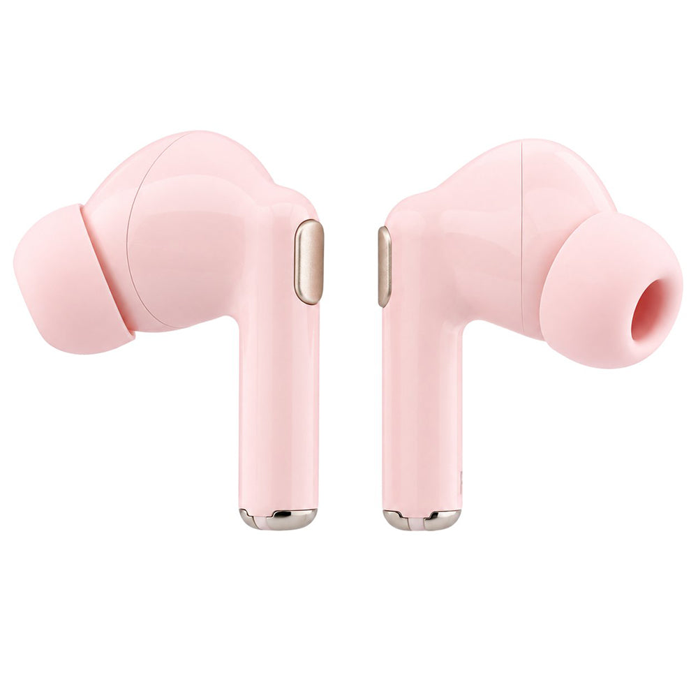 Bluetooth handsfree Guess Glossy Gold Line Printed Classic Logo, TWS, ružičaste boje