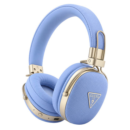 Bluetooth slušalice Guess Grained Triangle Logo, A2DP, plave boje