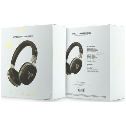 Handsfree Bluetooth Guess Grained Triangle Logo, A2DP, Smeđa