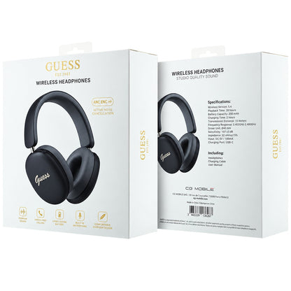 Bluetooth handsfree Guess Metal Script Logo, A2DP, crne boje
