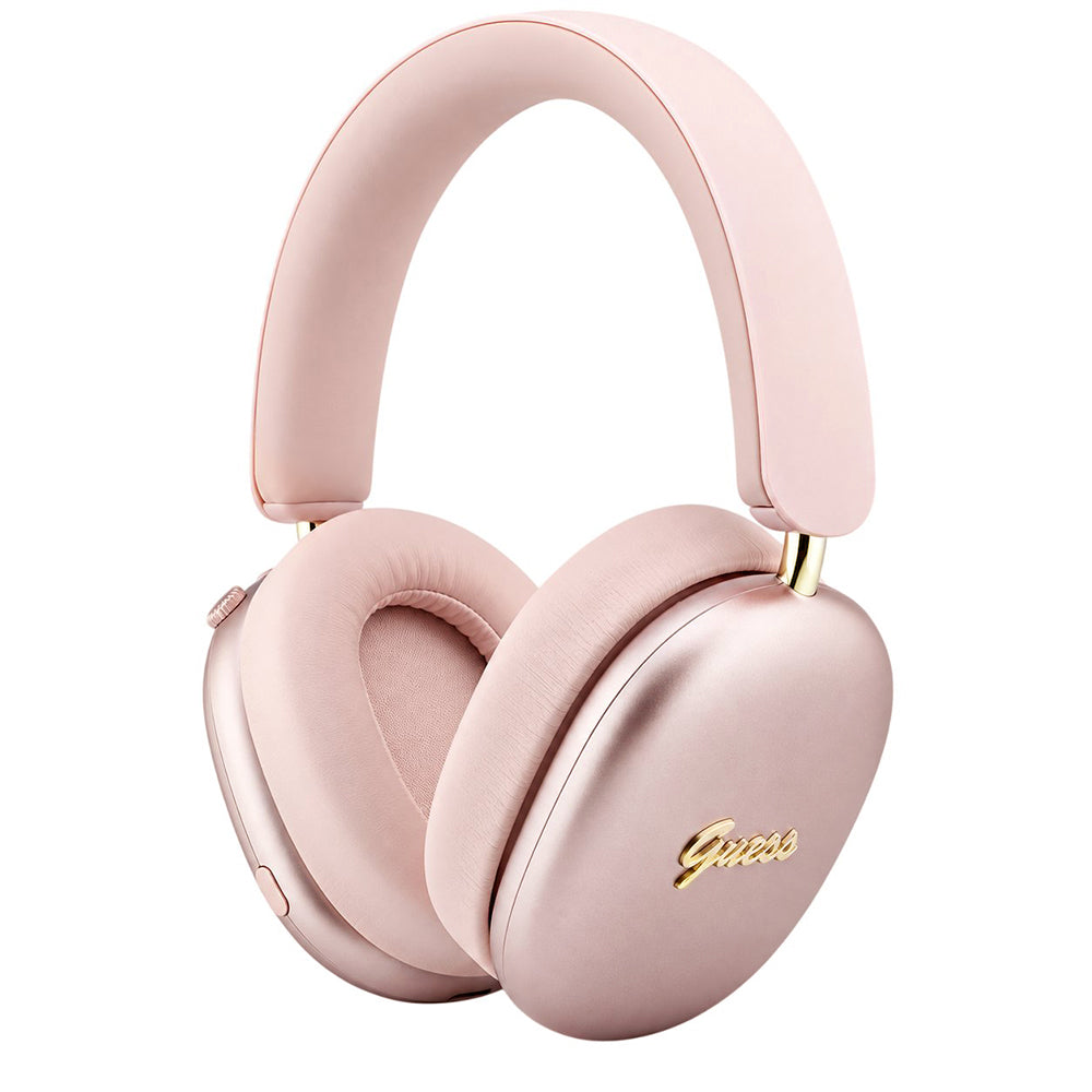 Bluetooth handsfree Guess Metal Script Logo, A2DP, ružičaste boje