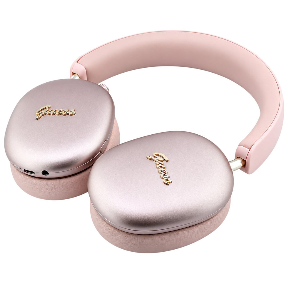 Bluetooth handsfree Guess Metal Script Logo, A2DP, ružičaste boje