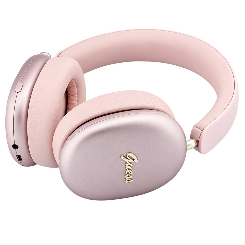 Bluetooth handsfree Guess Metal Script Logo, A2DP, ružičaste boje