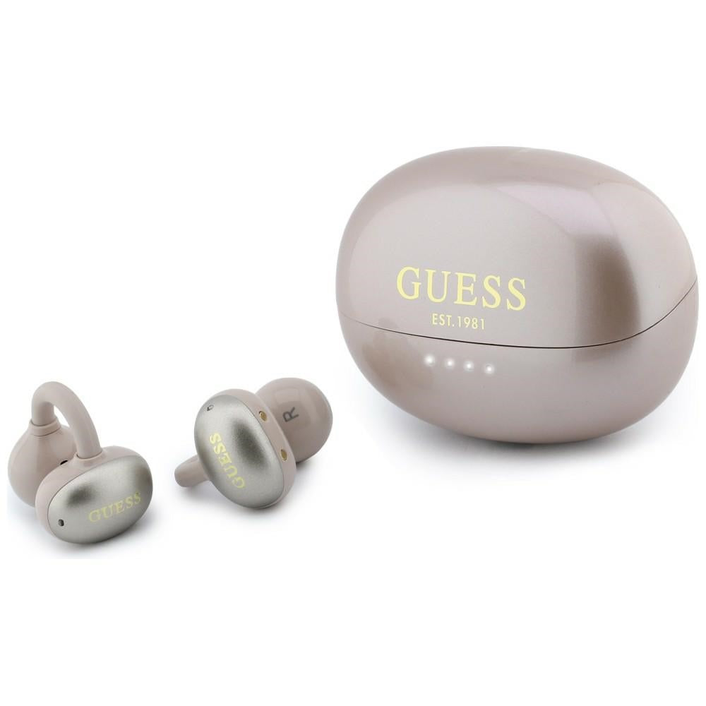 Handsfree Bluetooth Guess Metalic Finish Electropated Parts Classic, TWS, Ružičasta