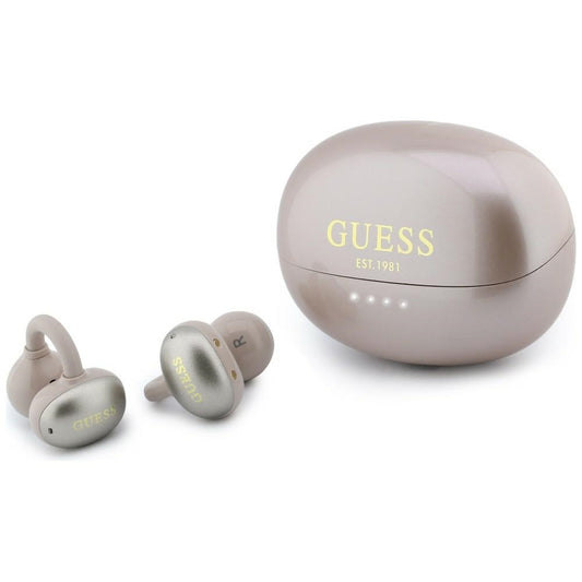 Handsfree Bluetooth Guess Metalic Finish Electropated Parts Classic, TWS, Ružičasta
