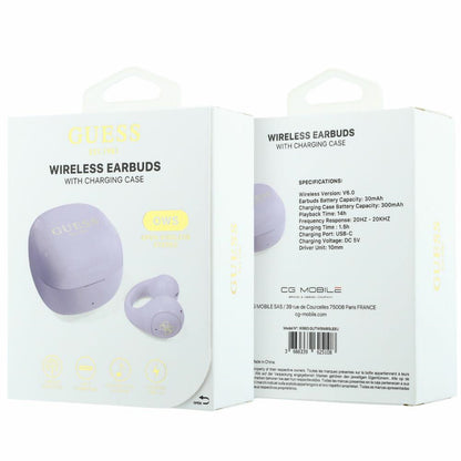 Handsfree Bluetooth Guess Mini Classic, TWS, Ljubičasta