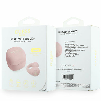 Handsfree Bluetooth Guess Mini Classic, TWS, Ružičasta
