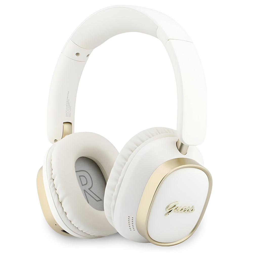 Handsfree Bluetooth Guess Pravokutni Metalni Script, A2DP, Bijela