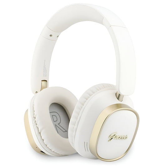 Handsfree Bluetooth Guess Pravokutni Metalni Script, A2DP, Bijela