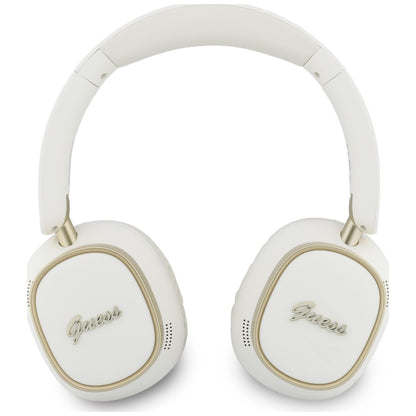 Handsfree Bluetooth Guess Pravokutni Metalni Script, A2DP, Bijela