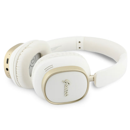 Handsfree Bluetooth Guess Pravokutni Metalni Script, A2DP, Bijela