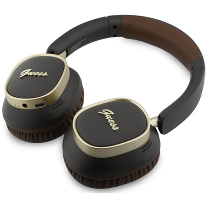 Handsfree Bluetooth Guess Rectangle Metal Script, A2DP, Smeđa